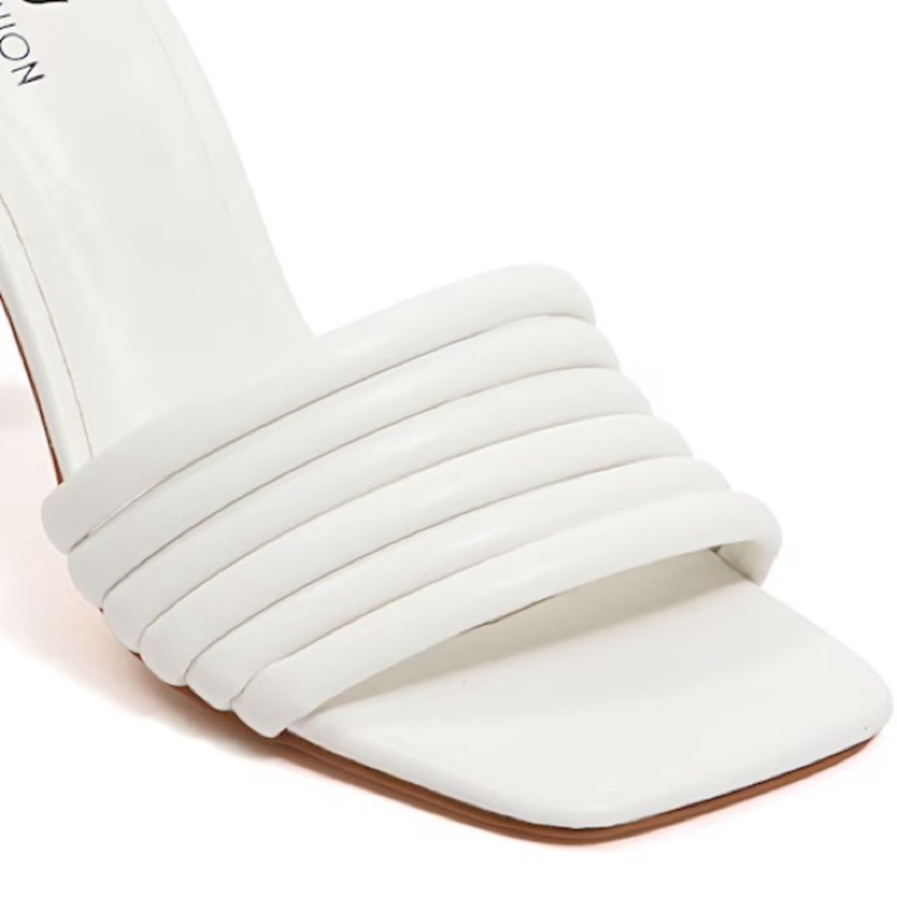 Modanisa Unique Summer White Tubular Strap Sandals